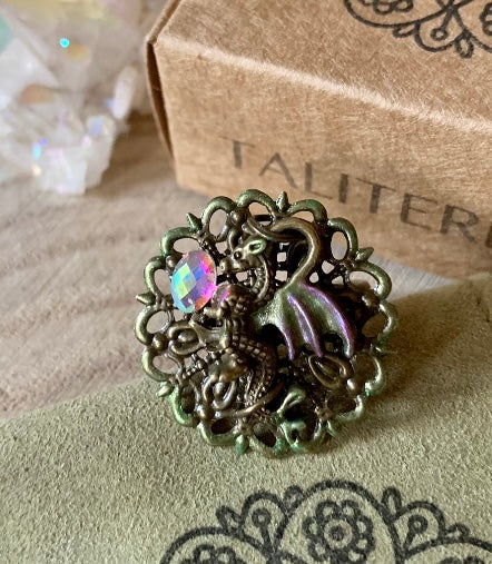 Bijou vibratoire de Conscience, énergie Dragon : Dragonne Mère