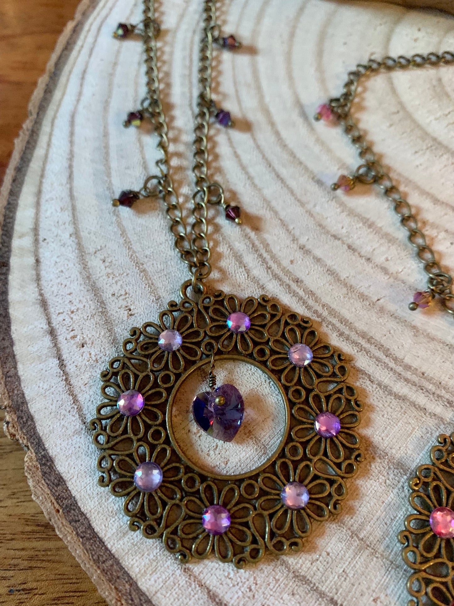 Bijou vibratoire d'intention : chakra couronne "Amour de sautoir Chakra Couronne "