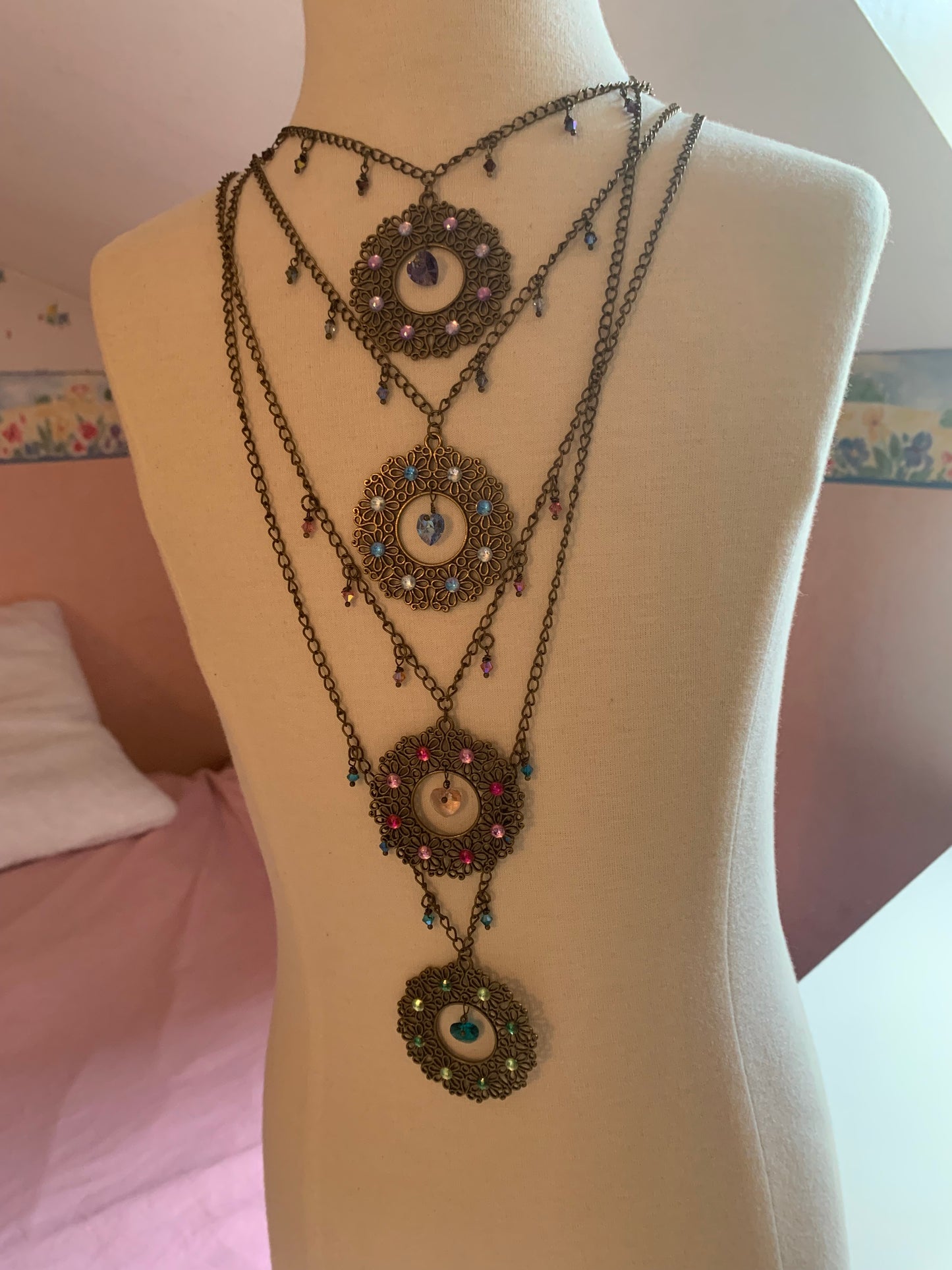 Bijou vibratoire d'intention : chakra coeur "Amour de sautoir chakra coeur vert"