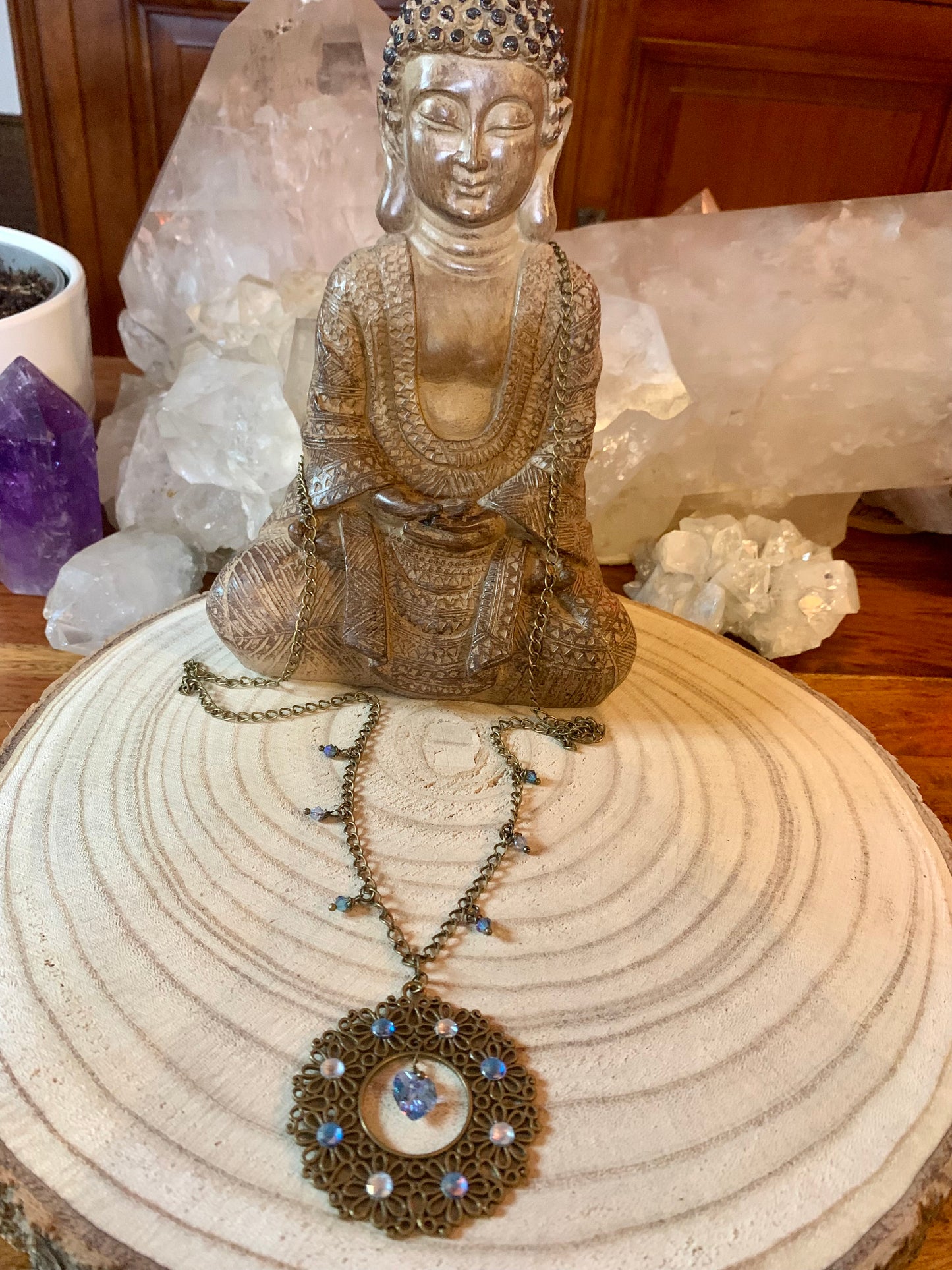 Bijou vibratoire d'intention : chakra gorge "Amour de sautoir chakra Gorge"