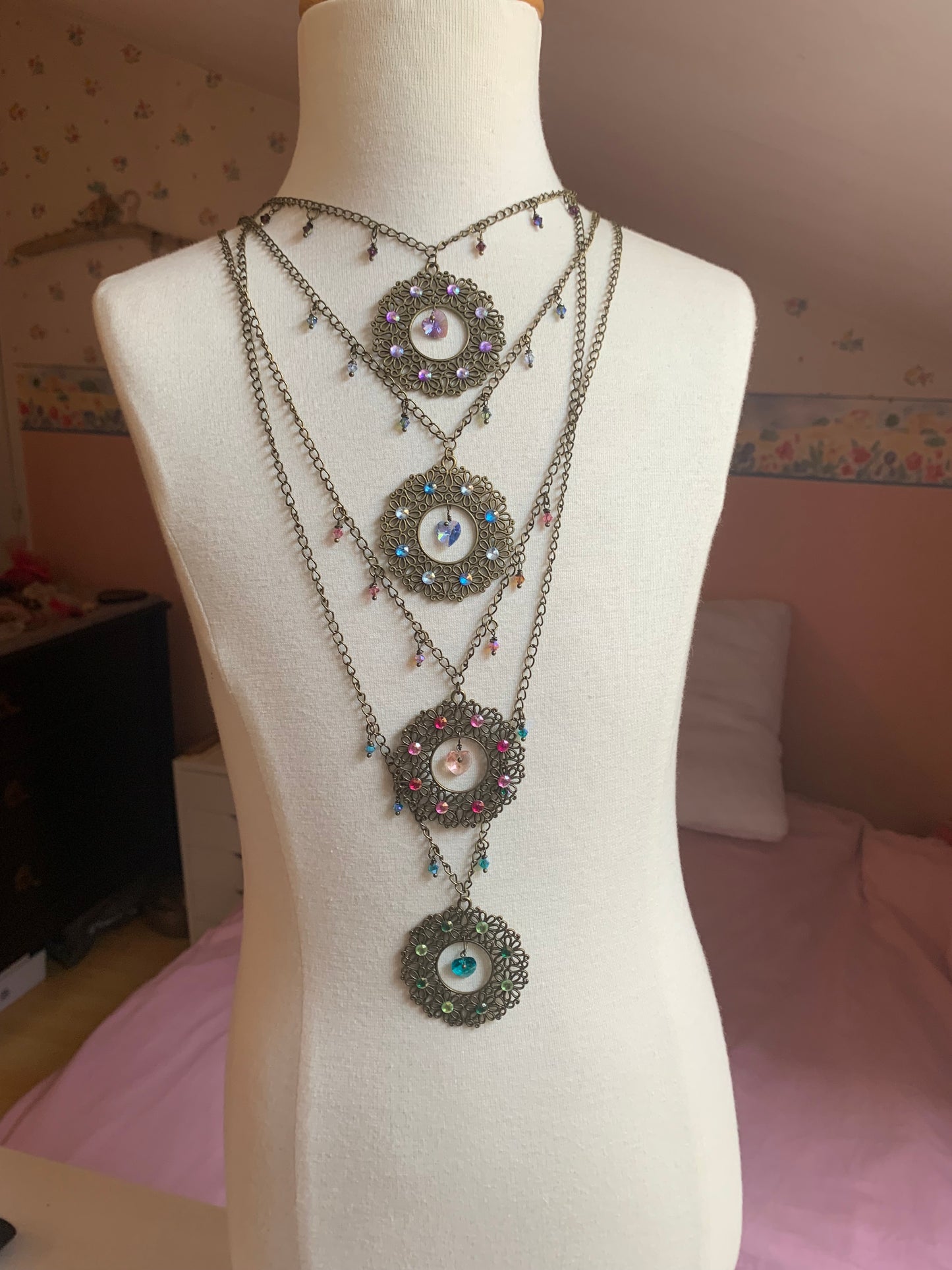 Bijou vibratoire d'intention : chakra coeur "Amour de sautoir chakra coeur vert"