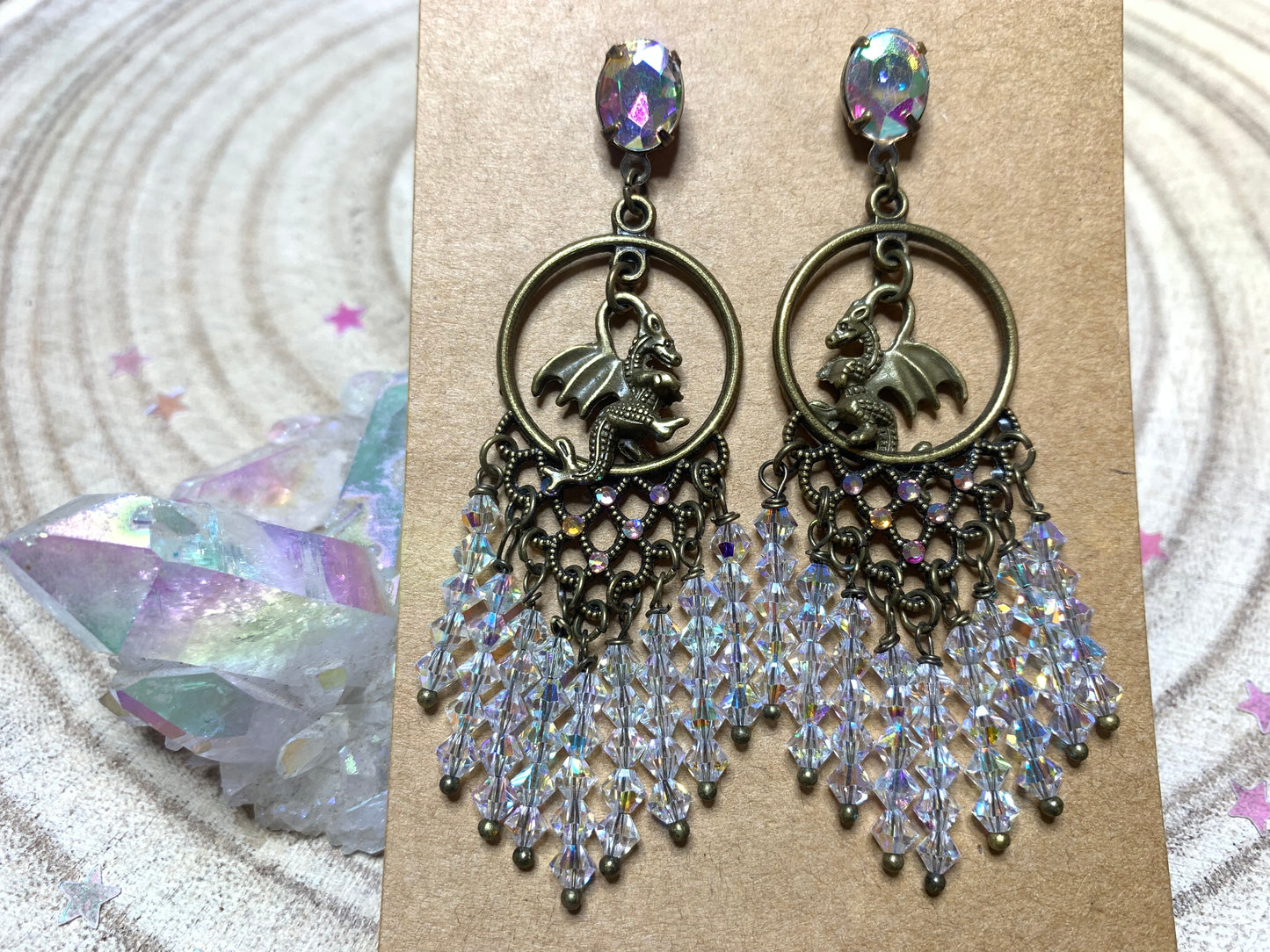Bijou vibratoire de Conscience, énergie Dragon : Dragonne Cristal, Dragonne sacrée du grand soleil central, alignement à soi