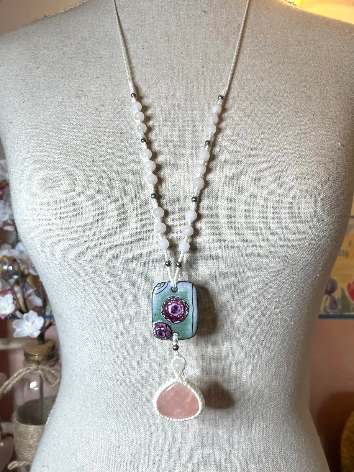 Collier-sautoir  MYRIAM'A Médecine de la Rose