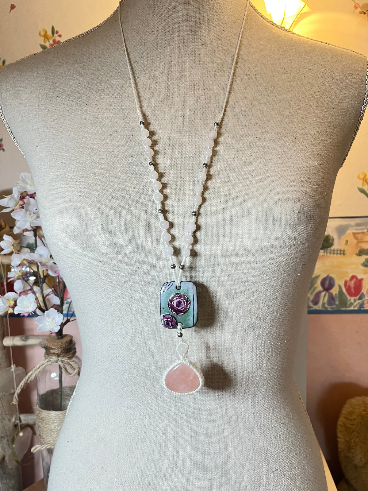 Collier-sautoir  MYRIAM'A Médecine de la Rose