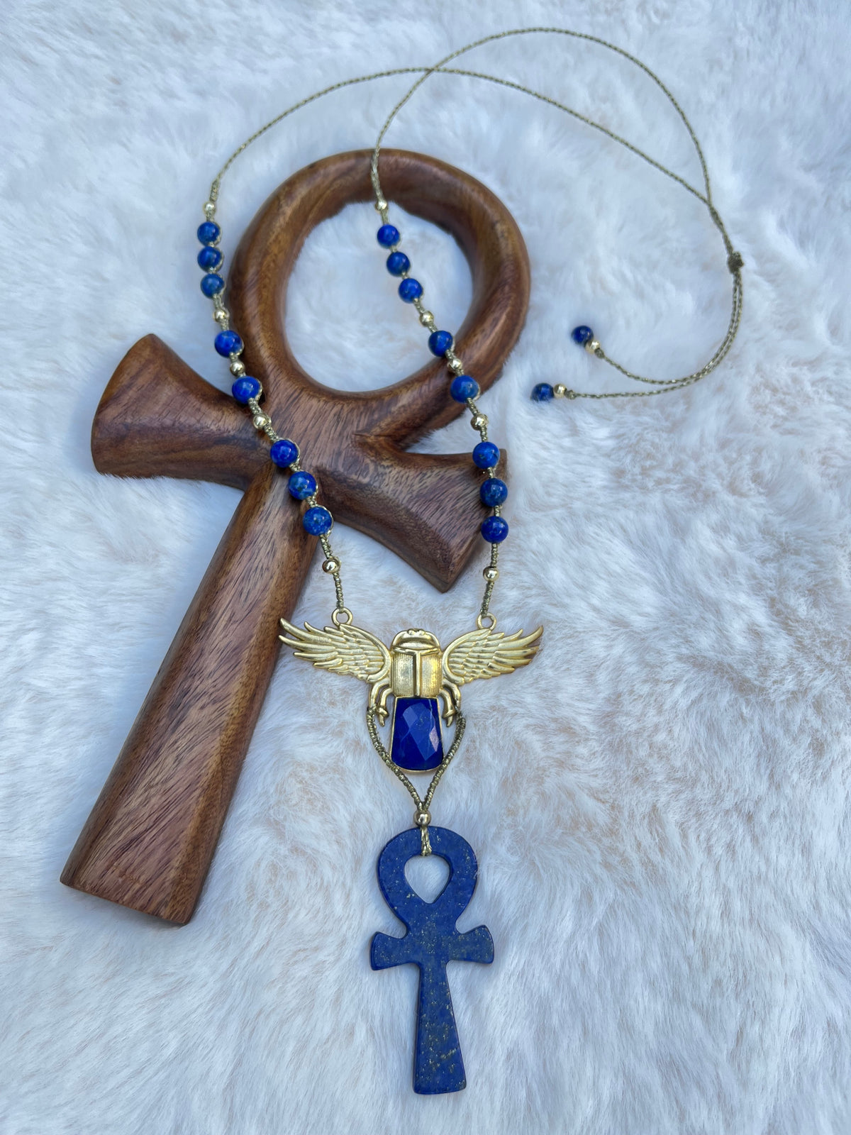 Collier-sautoir ALMUSIA-NAISSA énergie PRÊTRESSE D'ISIS