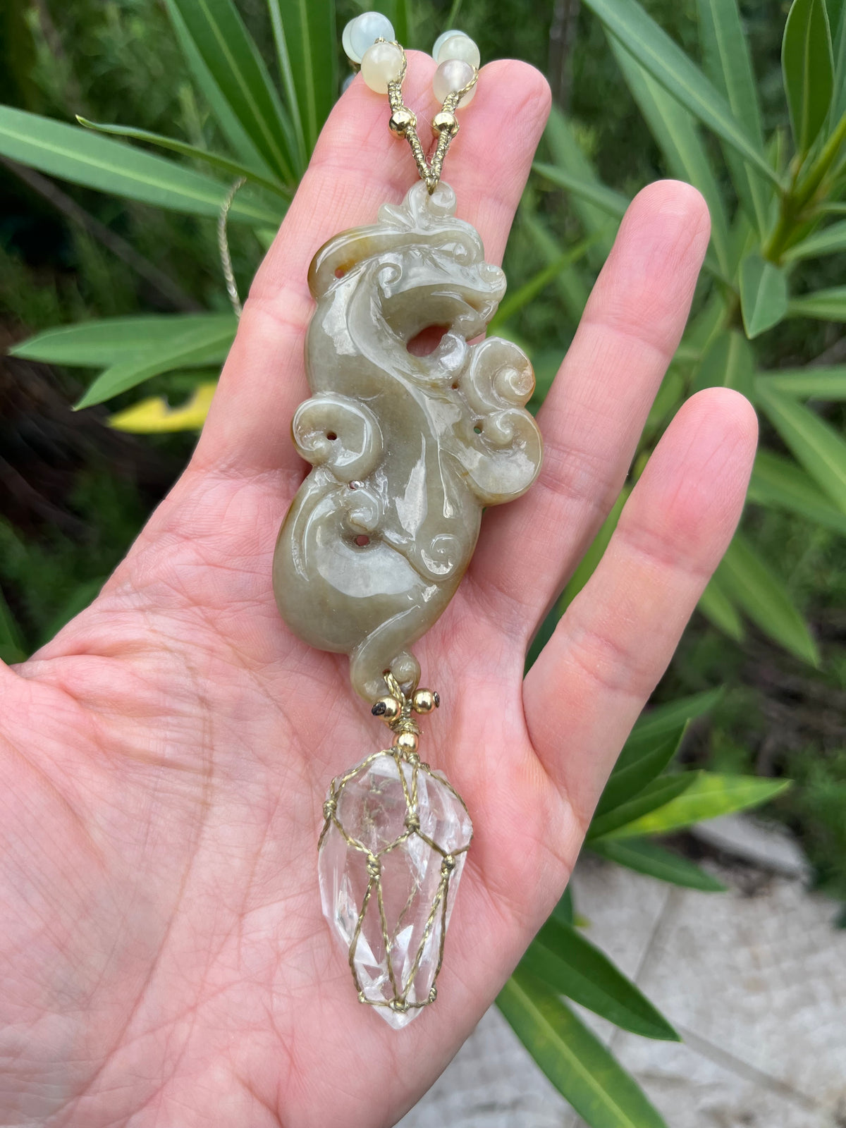 Collier-sautoir DRAGON SACRE de MU (avec Message pour son Gardien(ne) )