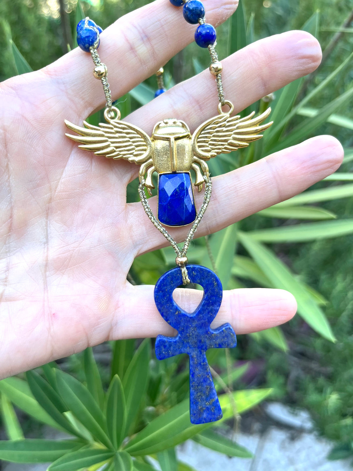 Collier-sautoir ALMUSIA-NAISSA énergie PRÊTRESSE D'ISIS