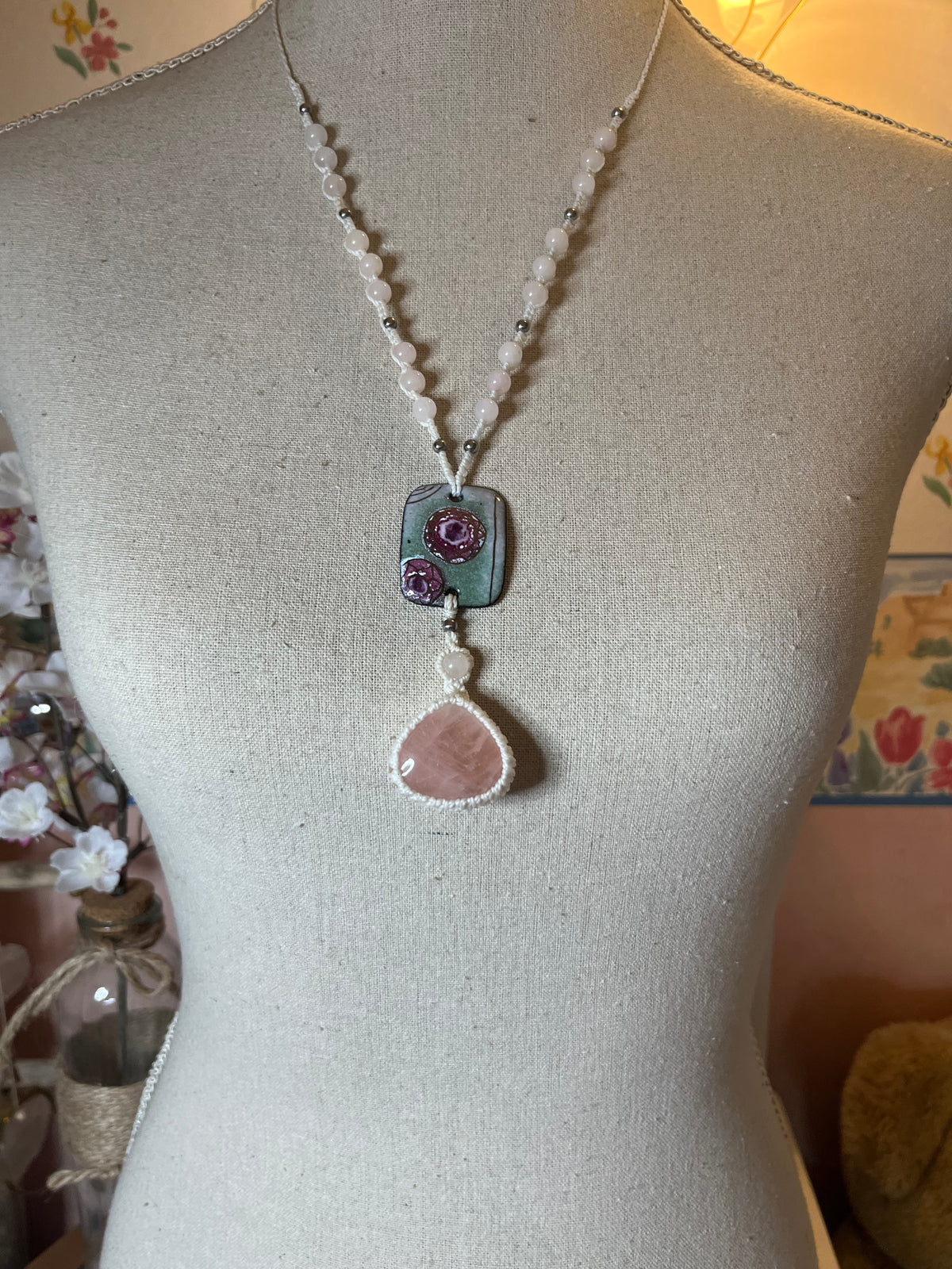 Collier-sautoir  MYRIAM'A Médecine de la Rose