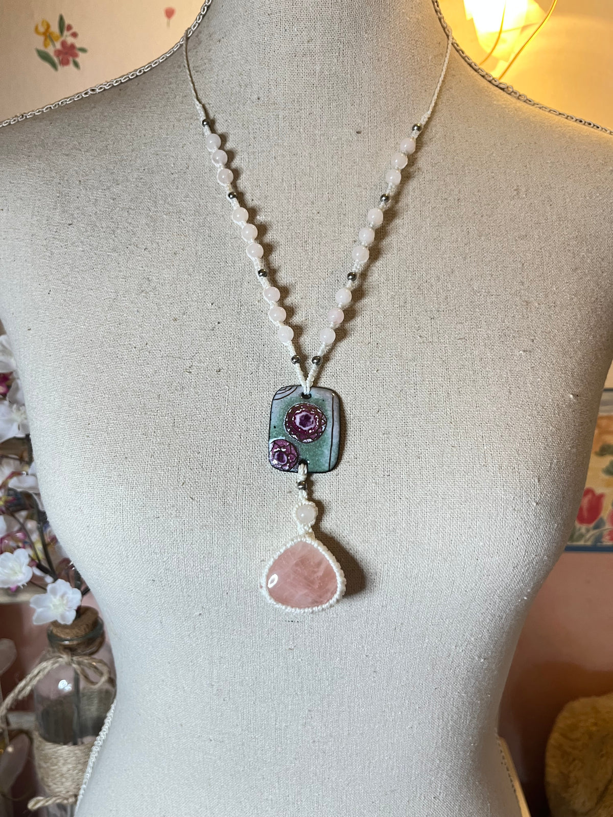 Collier-sautoir  MYRIAM'A Médecine de la Rose
