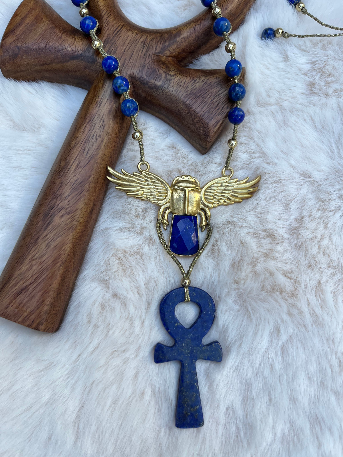 Collier-sautoir ALMUSIA-NAISSA énergie PRÊTRESSE D'ISIS