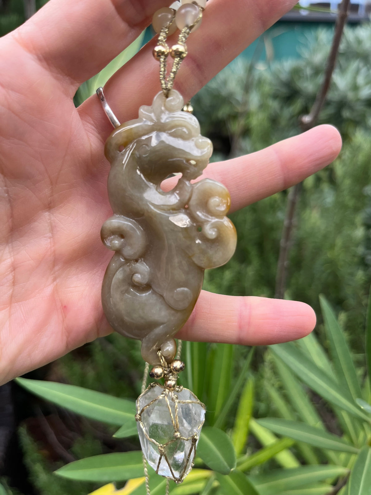 Collier-sautoir DRAGON SACRE de MU (avec Message pour son Gardien(ne) )