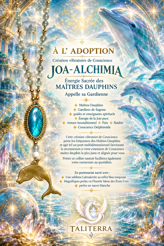 Collier-sautoir JOA-AlCHIMIA énergie des MAÎTRES DAUPHINS