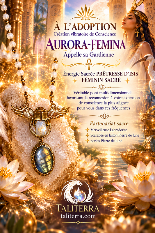 Collier-sautoir AURORA-FEMINA Energie PRÊTRESSE D'ISIS - FEMININ SACRE