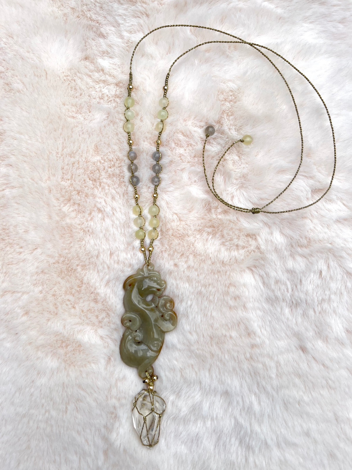 Collier-sautoir DRAGON SACRE de MU (avec Message pour son Gardien(ne) )
